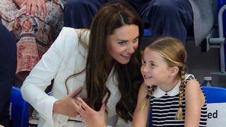 Princess Catherine and Princess Charlotte attend the Sandwell Aquatics Centre