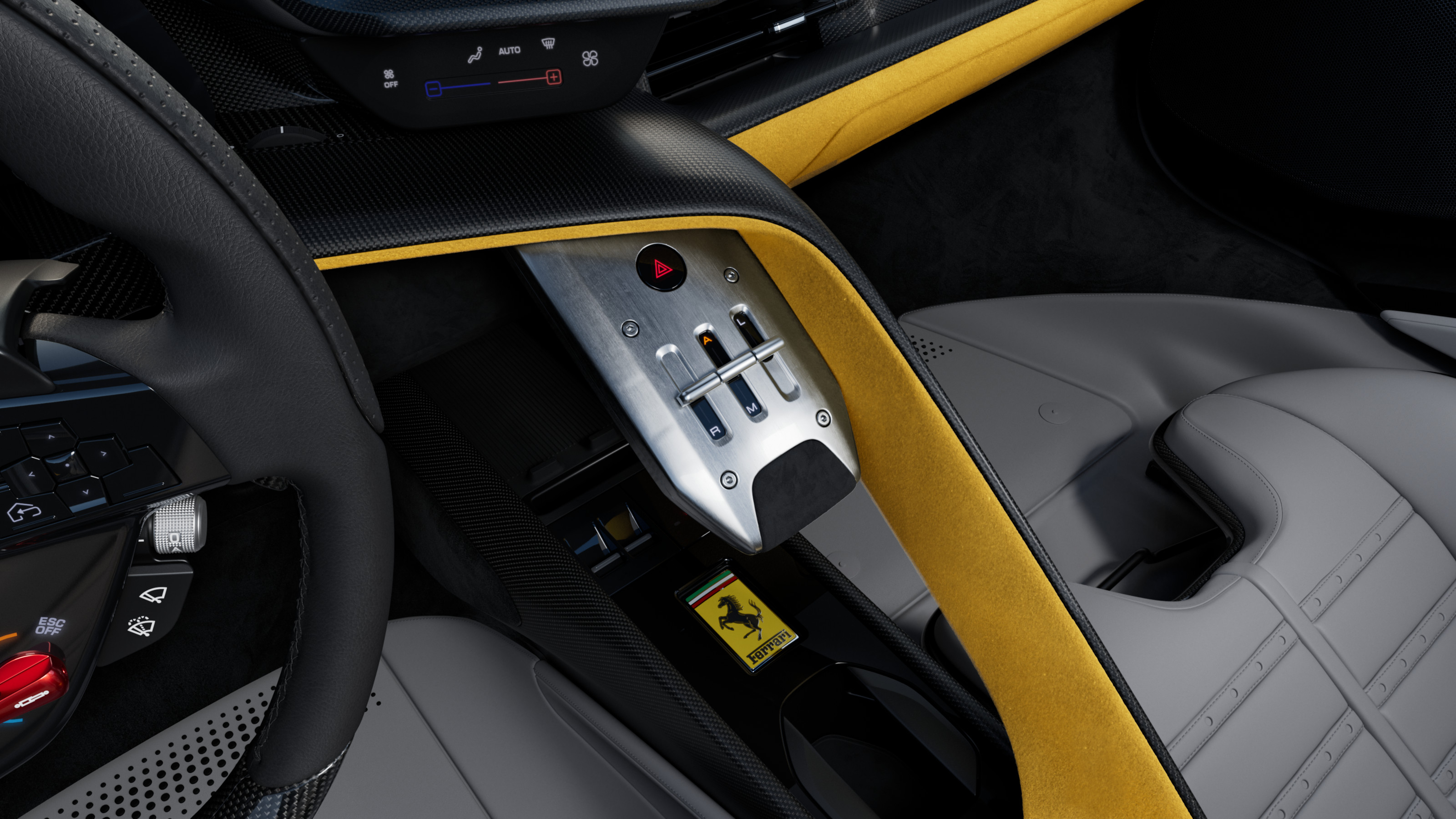 Ferrari 849 Testarossa Spider interior detail
