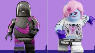 The Aiphorian and Eclipse Lego styles side by side against a lilac background