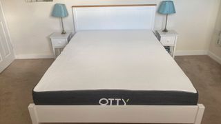 The Otty Original Hybrid Mattress on a bed
