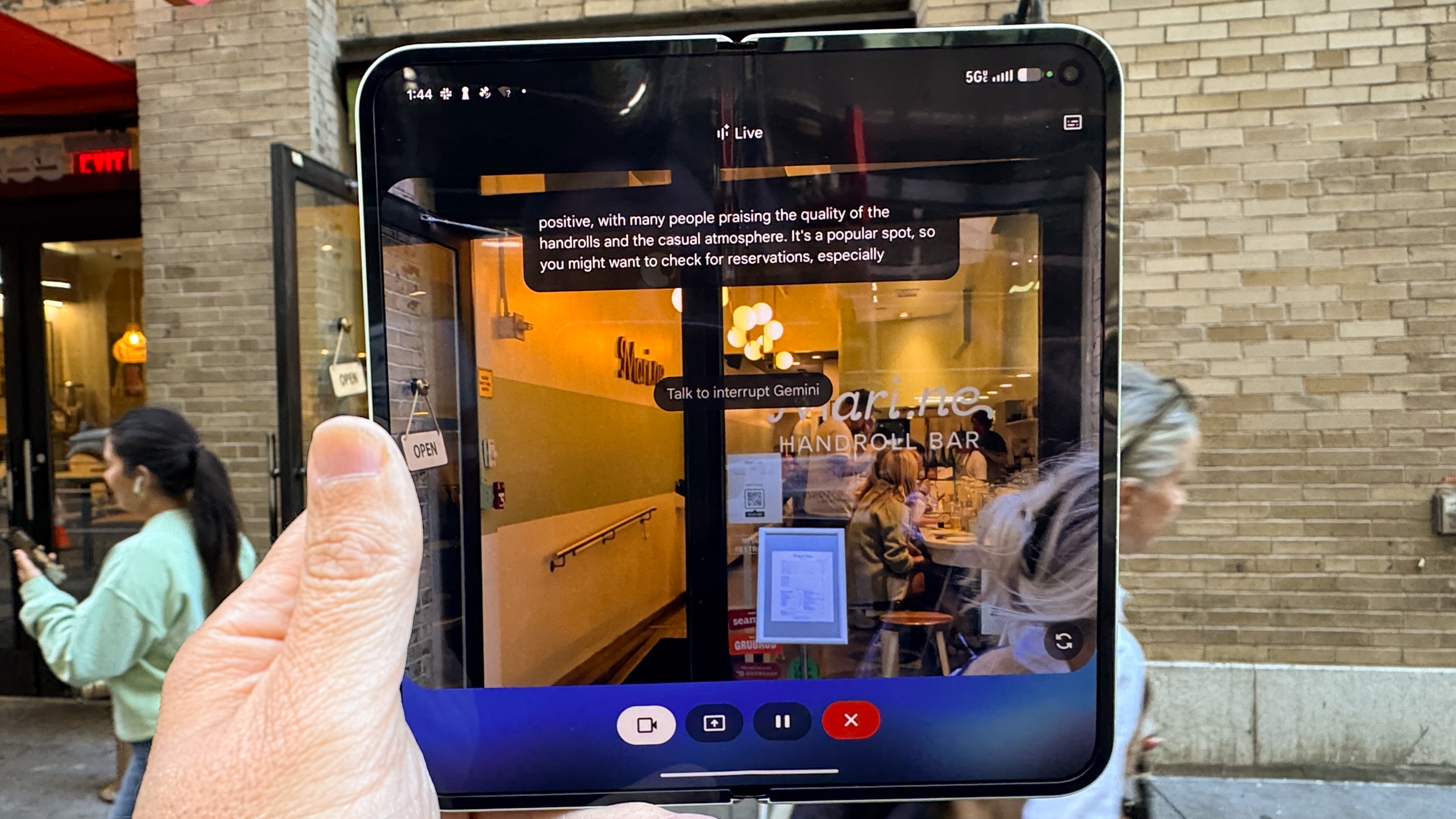 Pixel 10 Pro Fold shown in hand