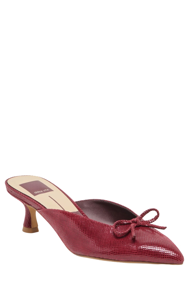 Dolce Vita, Cleo Pointed Toe Kitten Heel Mule