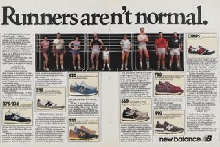 New Balance ad, 1982