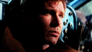 Harrison Ford looks puzzled in Blade Runner: The Final Cut.
