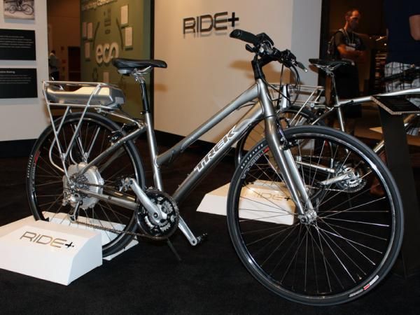 Trek's new Ride+ line features a motorized pedal-assist system from BionX. 20mph has never come so easily.