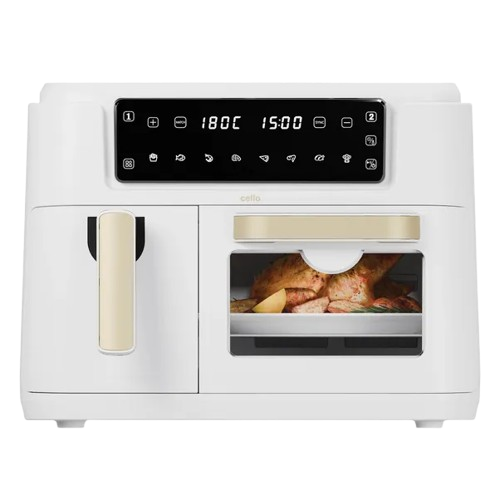 White Cello Dual Zone Air Fryer Home Oven