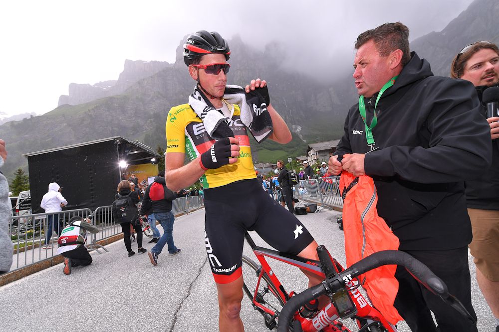 Stefan Kung after stage 5 at Tour de Suisse