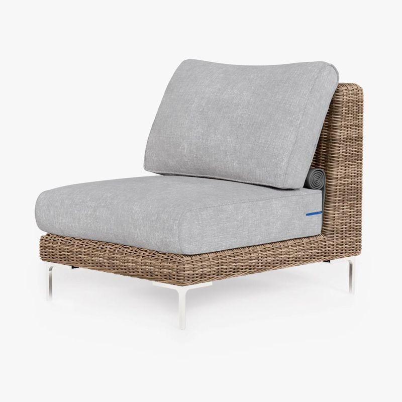 Where to buy nice furniture online: Wicker Armless Chair at Outer