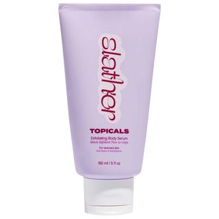 Topicals Exfoliating Body Serum on white background