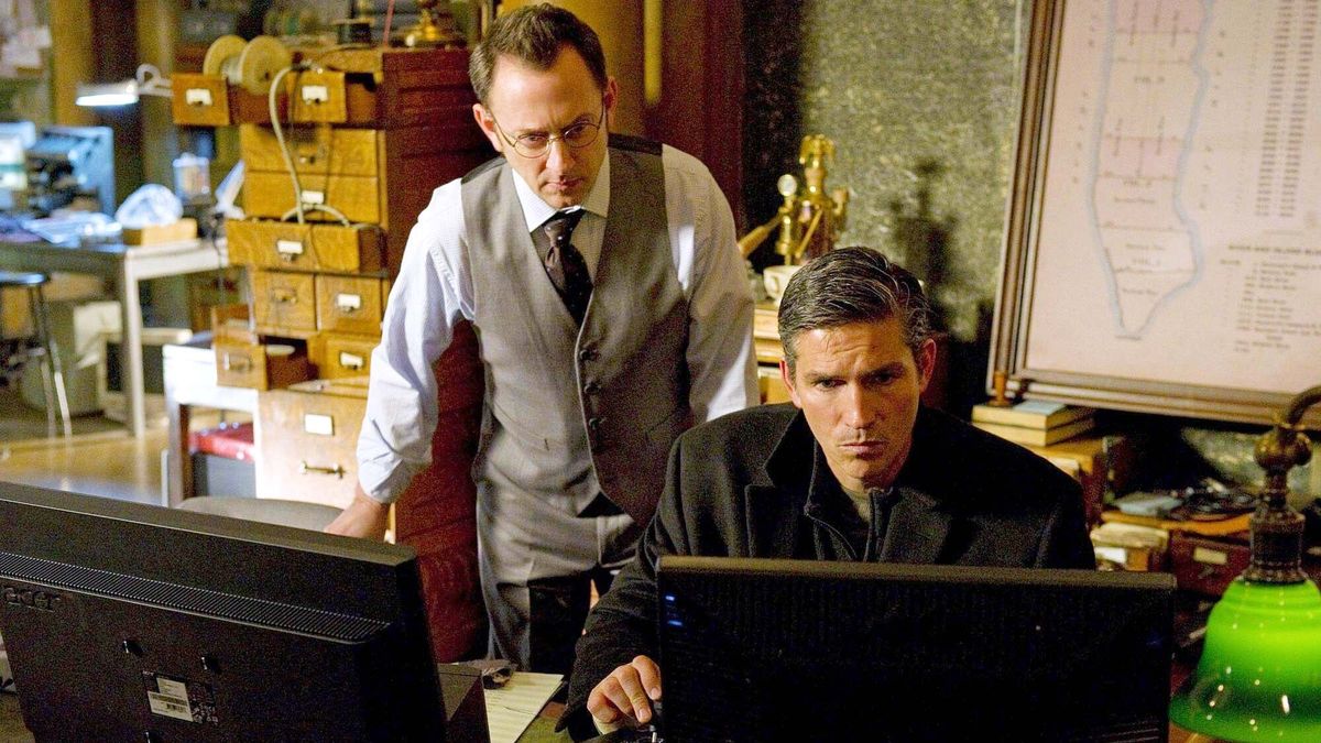 Michael Emerson and Jim Caviezel in Person of Interest