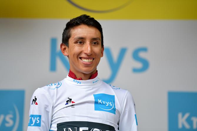 Egan Bernal (Team Ineos) best young rider at the Tour de France