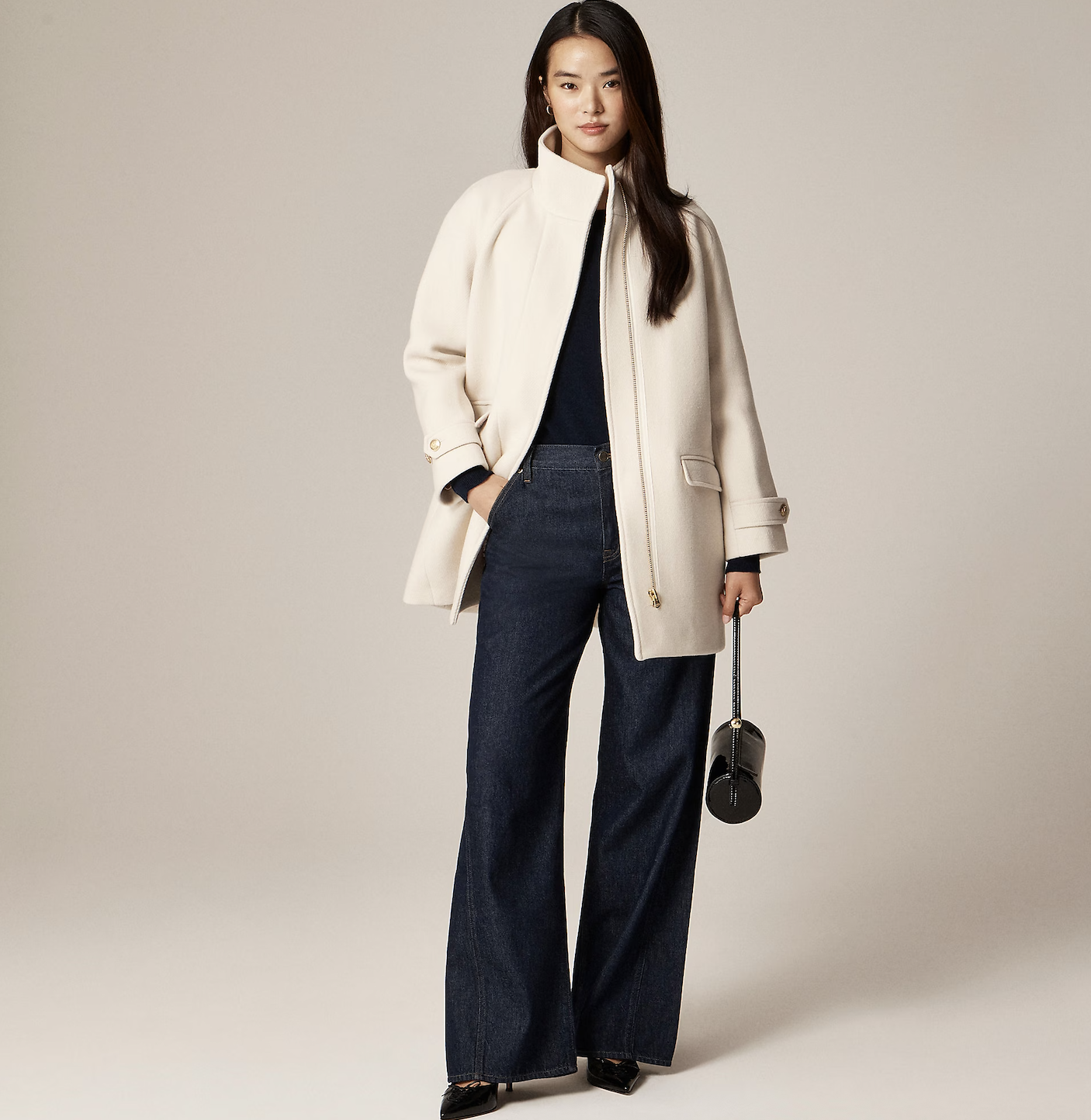 J.Crew, Berkeley Bucket Bag in Leopard-Print Calf Hair and Leather