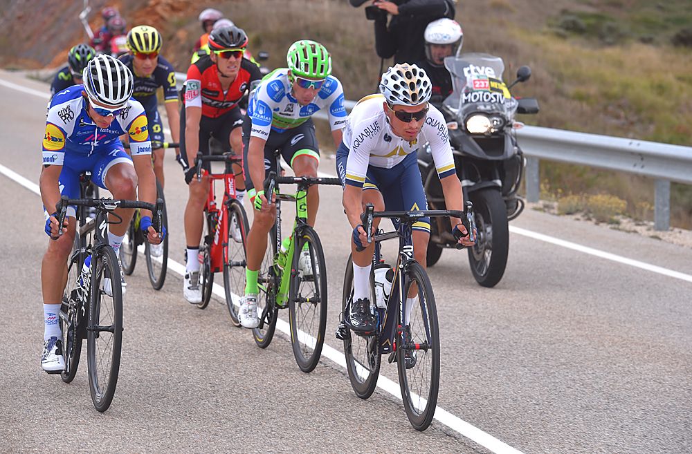 The breakaway on stage 17 of the Vuelta a Espana