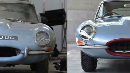 A barn-find 1964 Jaguar E-type Series 1 3.8 FHC was restored by E-Type UK