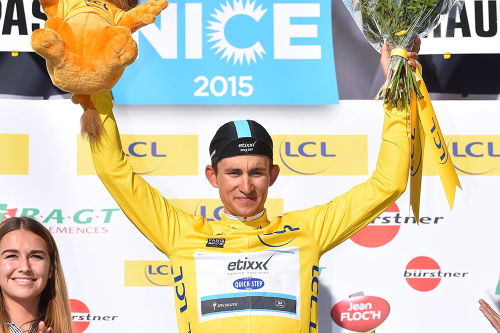 Yellow jersey wearer Michal Kwiatkowski