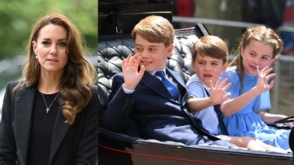 Kate Middleton George Charlotte Louis school update - Catherine Princess of Wales and her children, Prince George, Princes Charlotte and Prince Louis