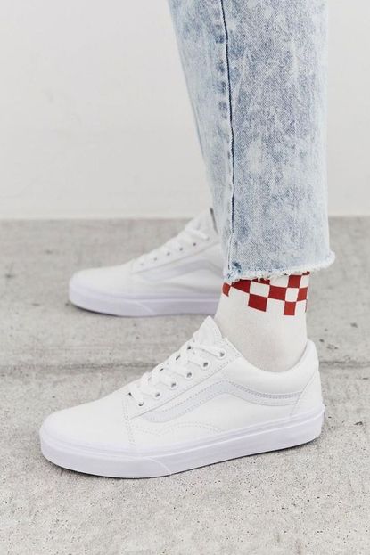 ASOS Classic Old Skool Triple White Sneakers