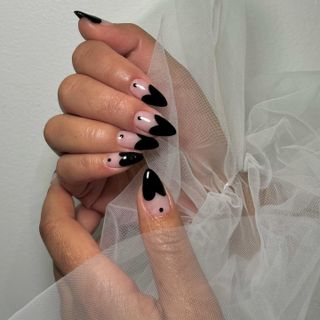 Black Tuxedo Nails