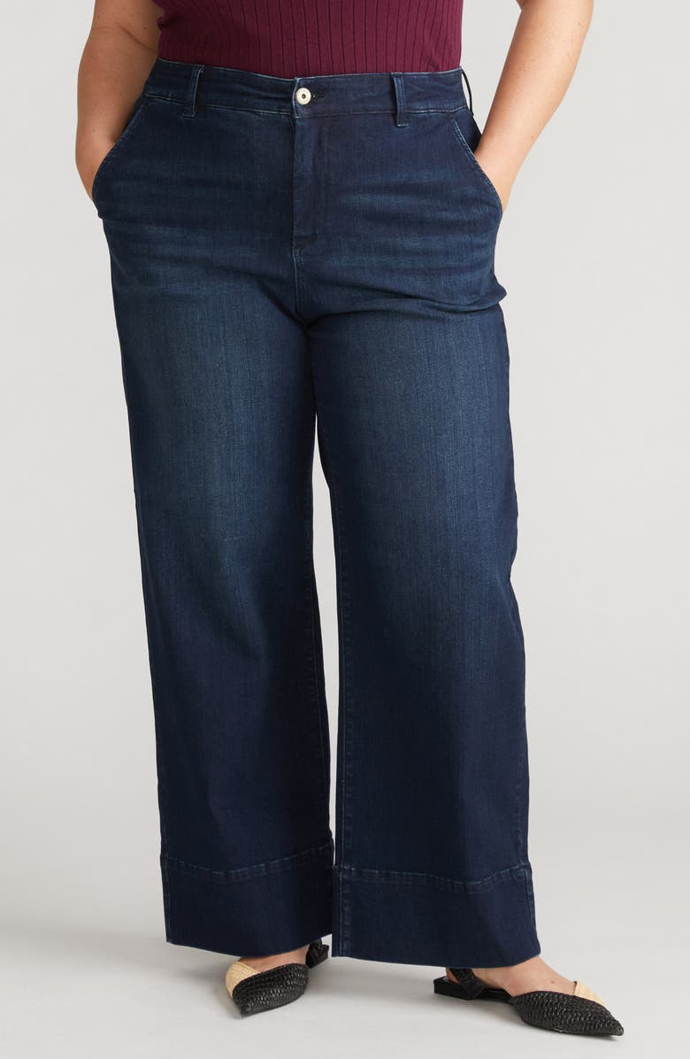Carol High Waist Stretch Wide Leg Jeans