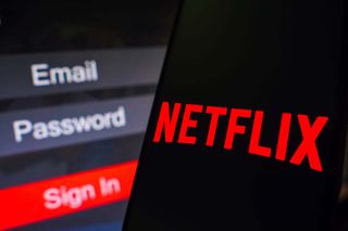 Netflix password prompt