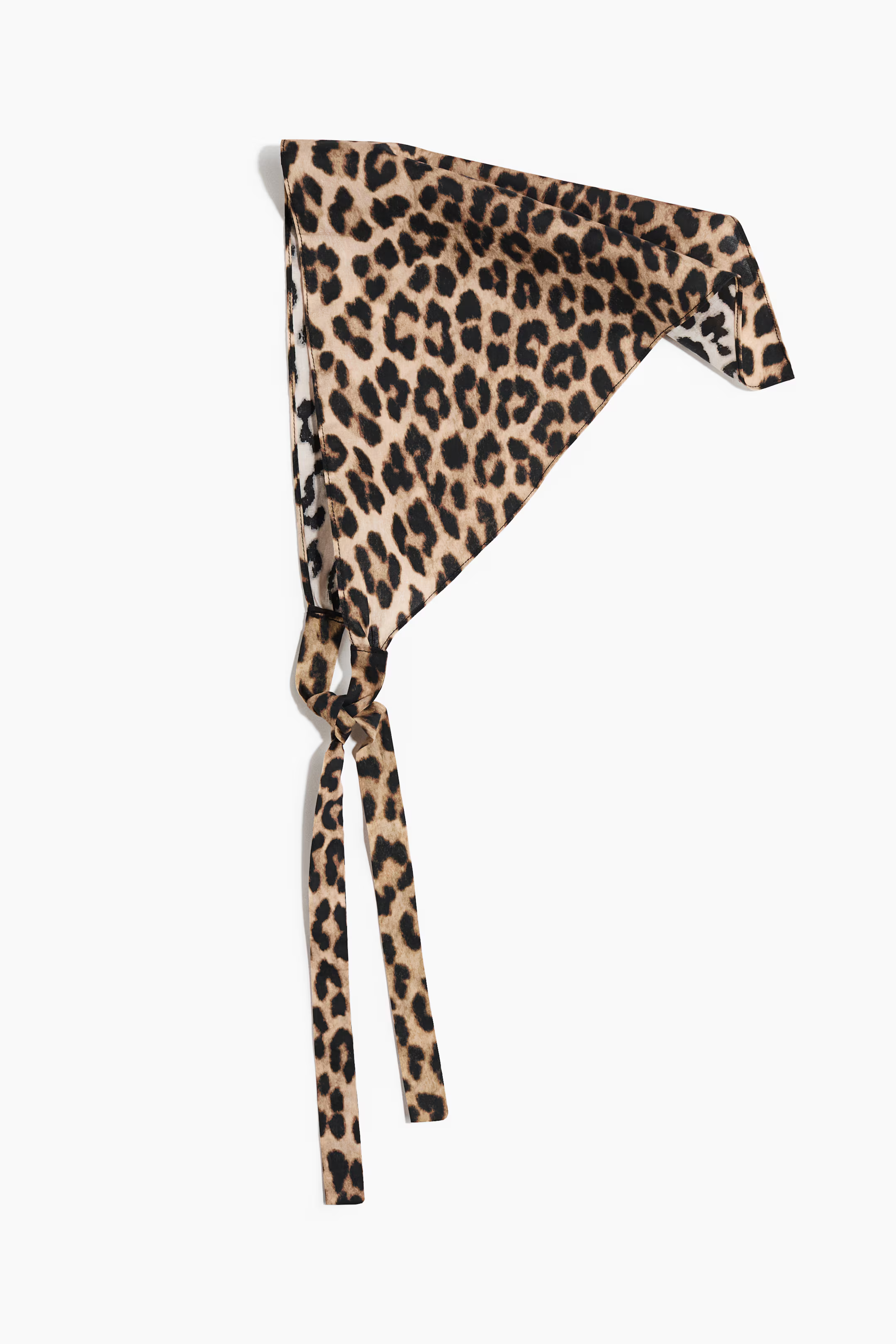 A H&amp;amp;M leopard print head scarf.