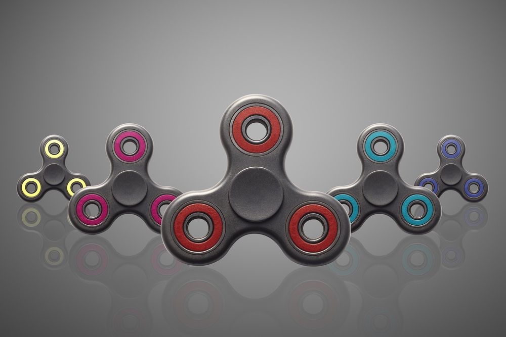 Fidget spinners spin because of basic physics.