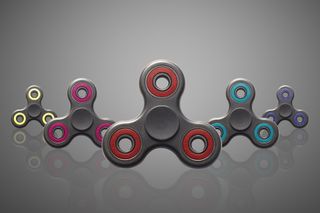 Fidget spinners spin because of basic physics.