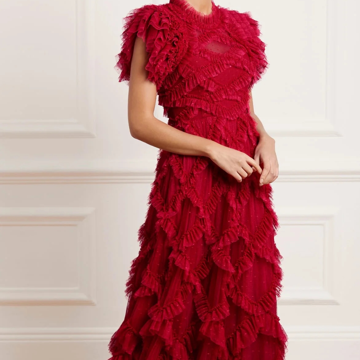 Needle &amp Thread, Genevieve Ruffle Gown