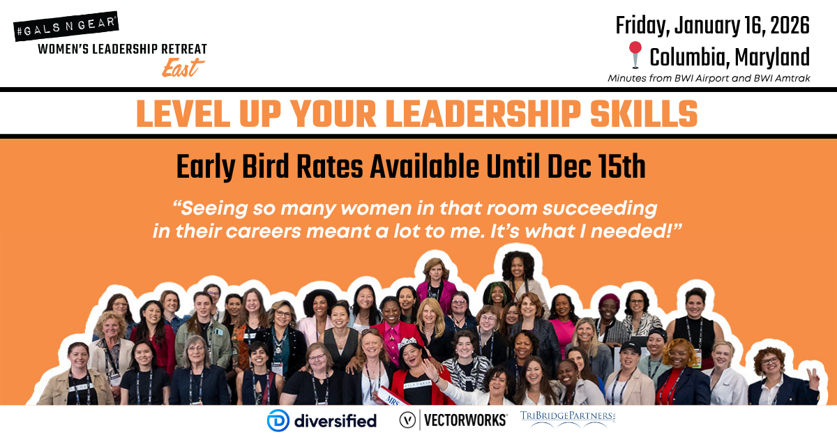 #GALSNGEAR poster for the West Coast leadership event