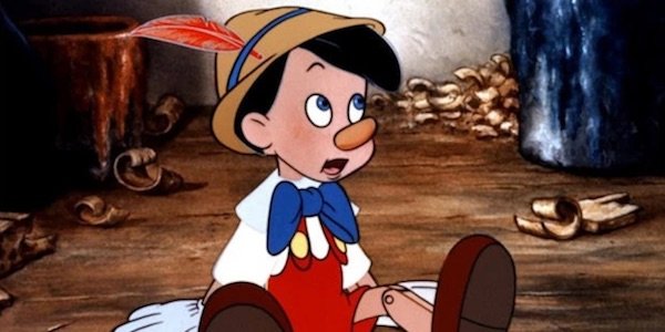 Pinocchio on the floor