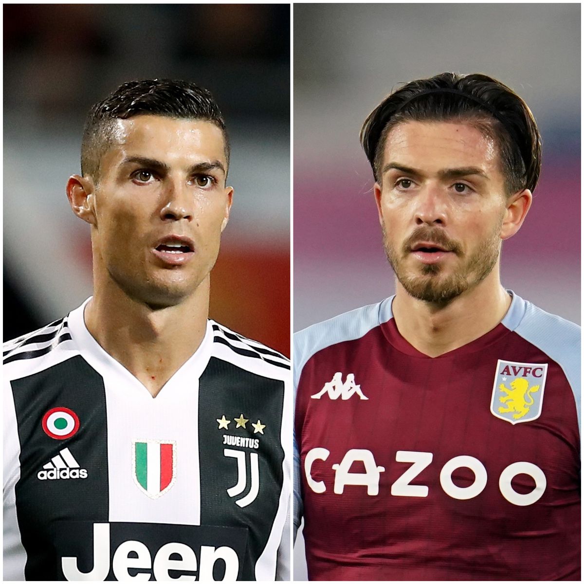 Cristiano Ronaldo and Jack Grealish