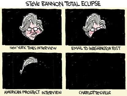 Political cartoon U.S. Bannon fired total eclipse