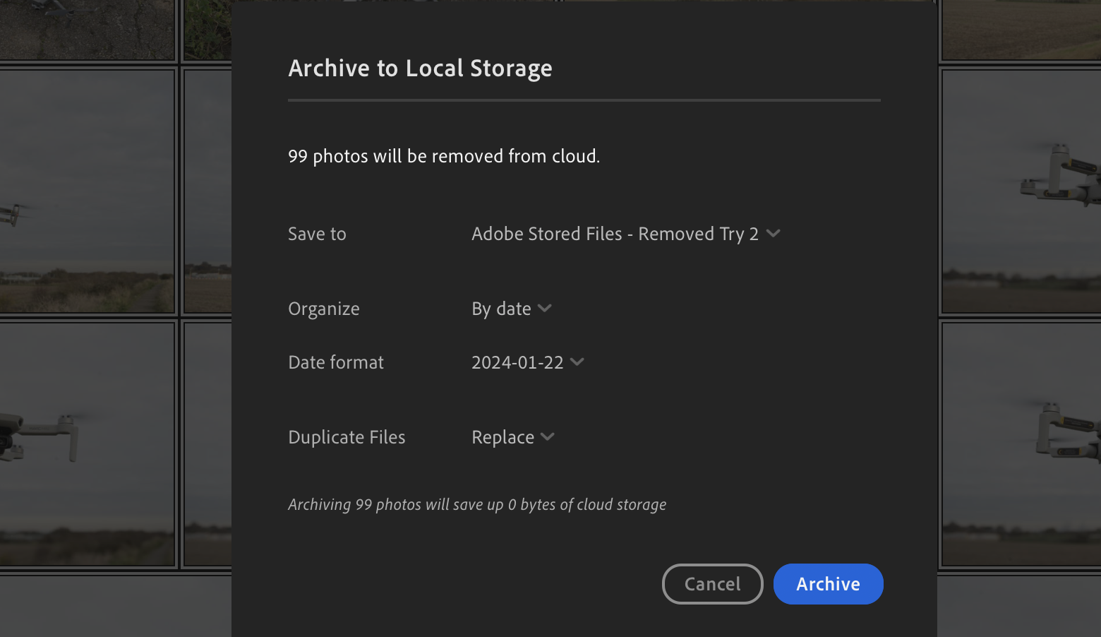 Lightroom export