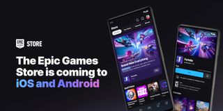 The Epic Games store on mobile.