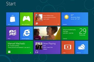 Windows 8 home screen