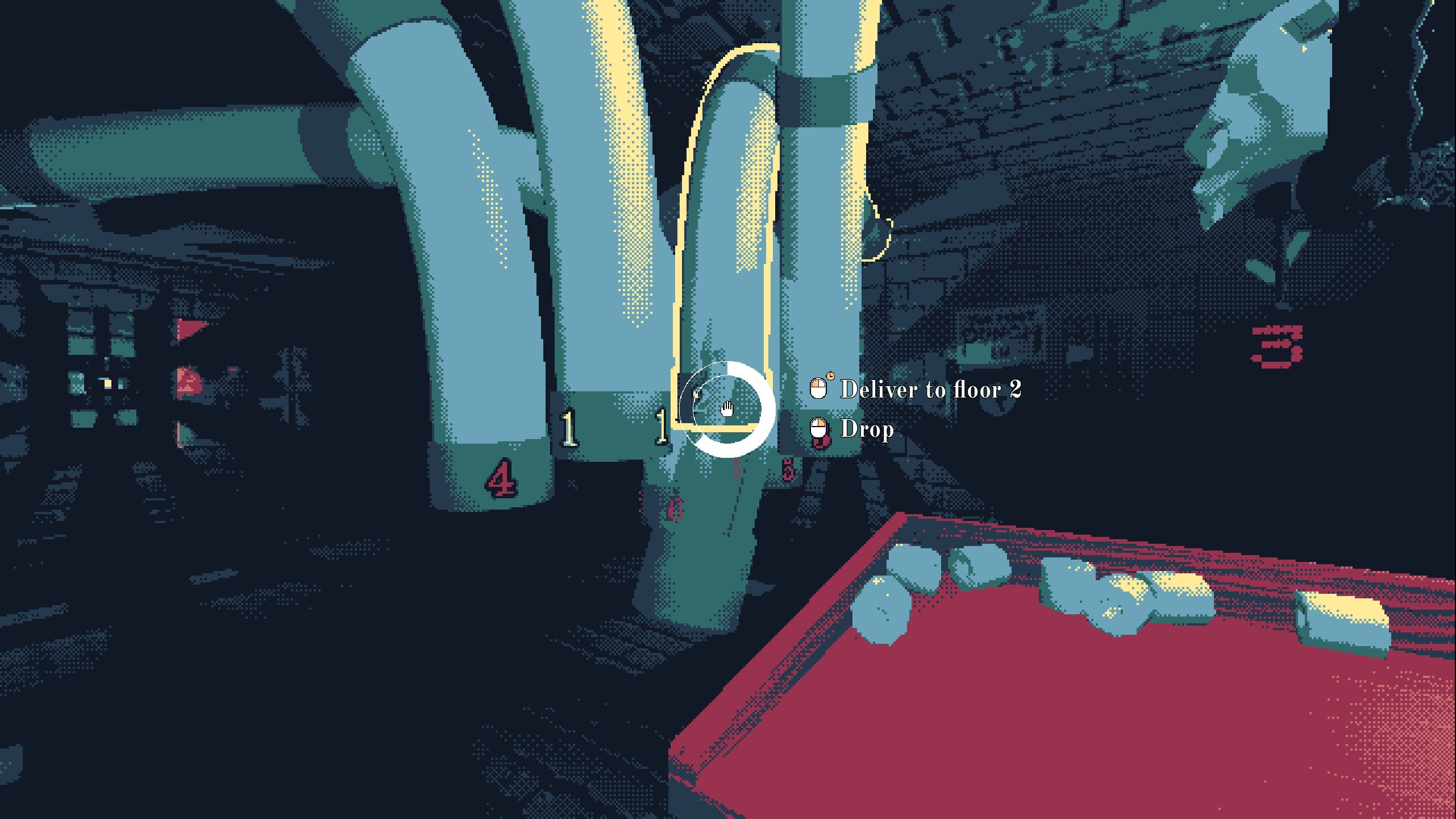 Tubes to the other floors