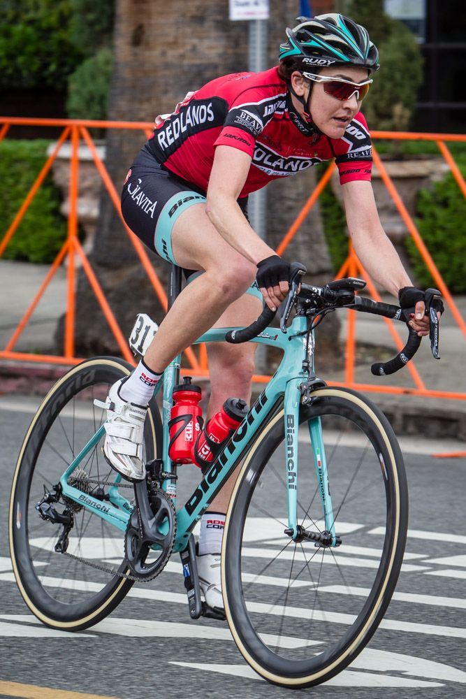 Kathryn Donovan (Colavita) holds onto the climbers jersey for the final day