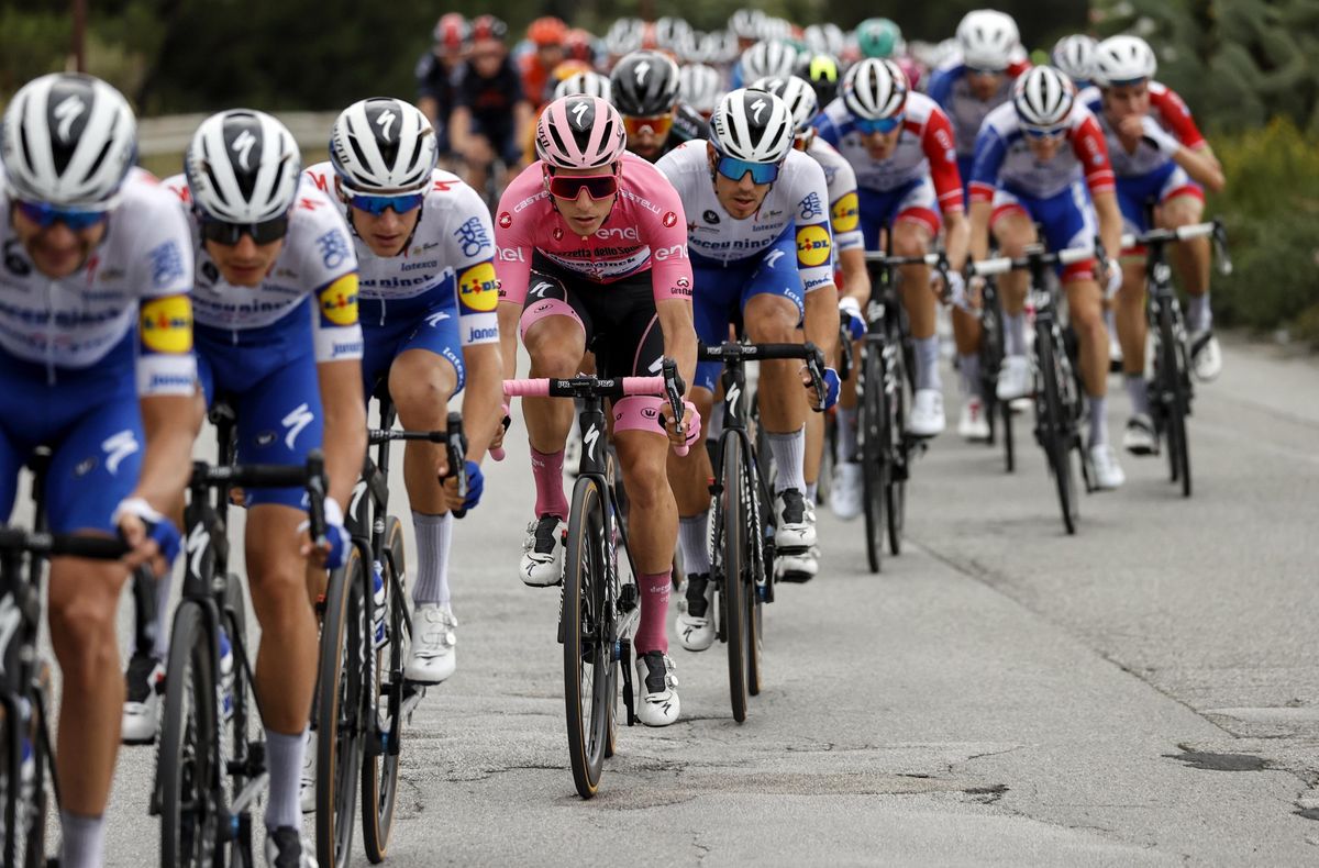 Overall leader Joao Almeida stage 4 Giro d'Italia