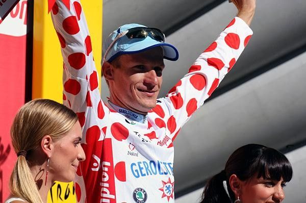 Sebastian Lang (Gerolsteiner) hopes to hold onto his mountains jersey until the race hits the Alps.