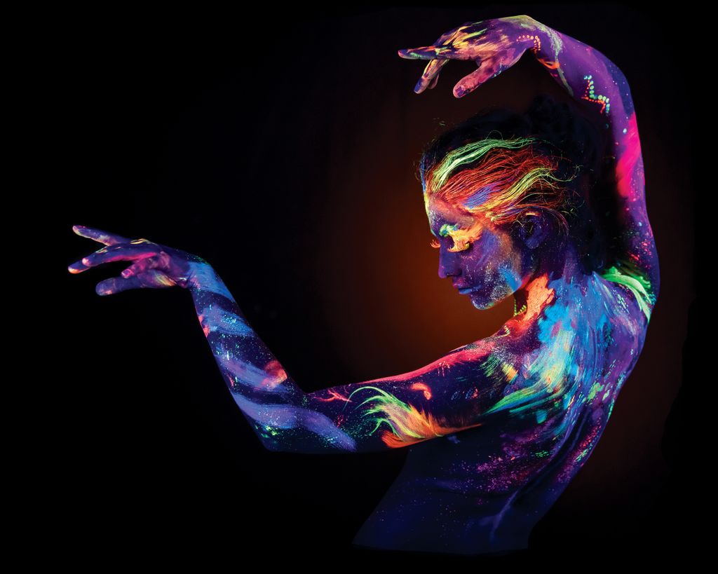 Home photography ideas: Blacklight body paint portraits | Digital ...