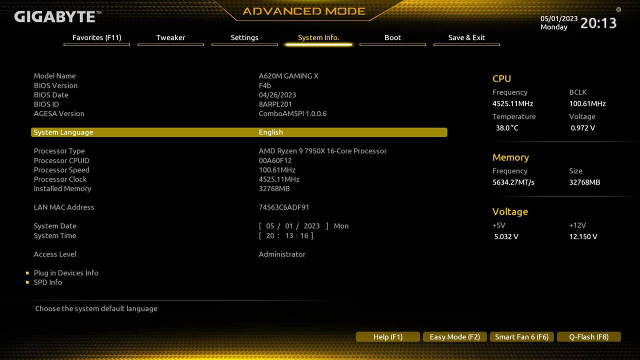 Gigabyte A620M Gaming X