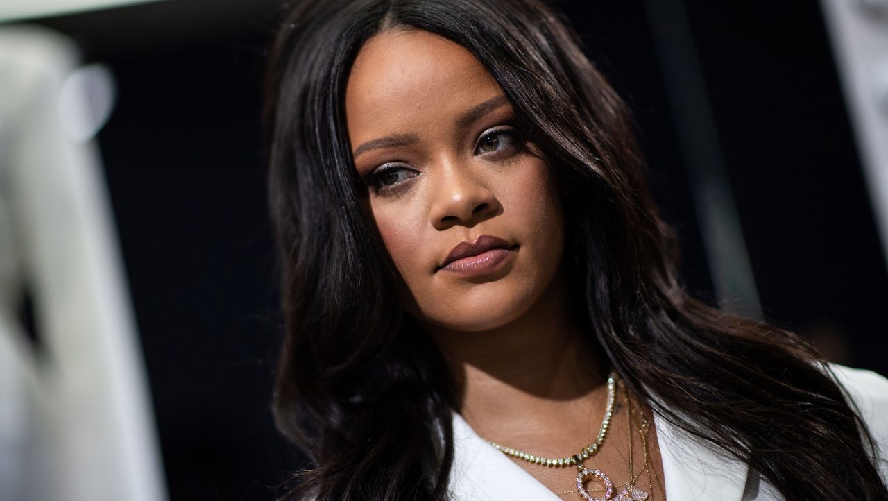 barbados singer rihanna poses during a promotionnal event of her brand fenty in paris on may 22, 2019 photo by martin bureau afp photo credit should read martin bureauafp via getty images