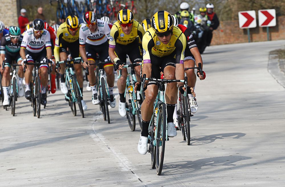 Wout Van Aert (Jumbo - Visma) pressing the pace in Gent-Wevelgem