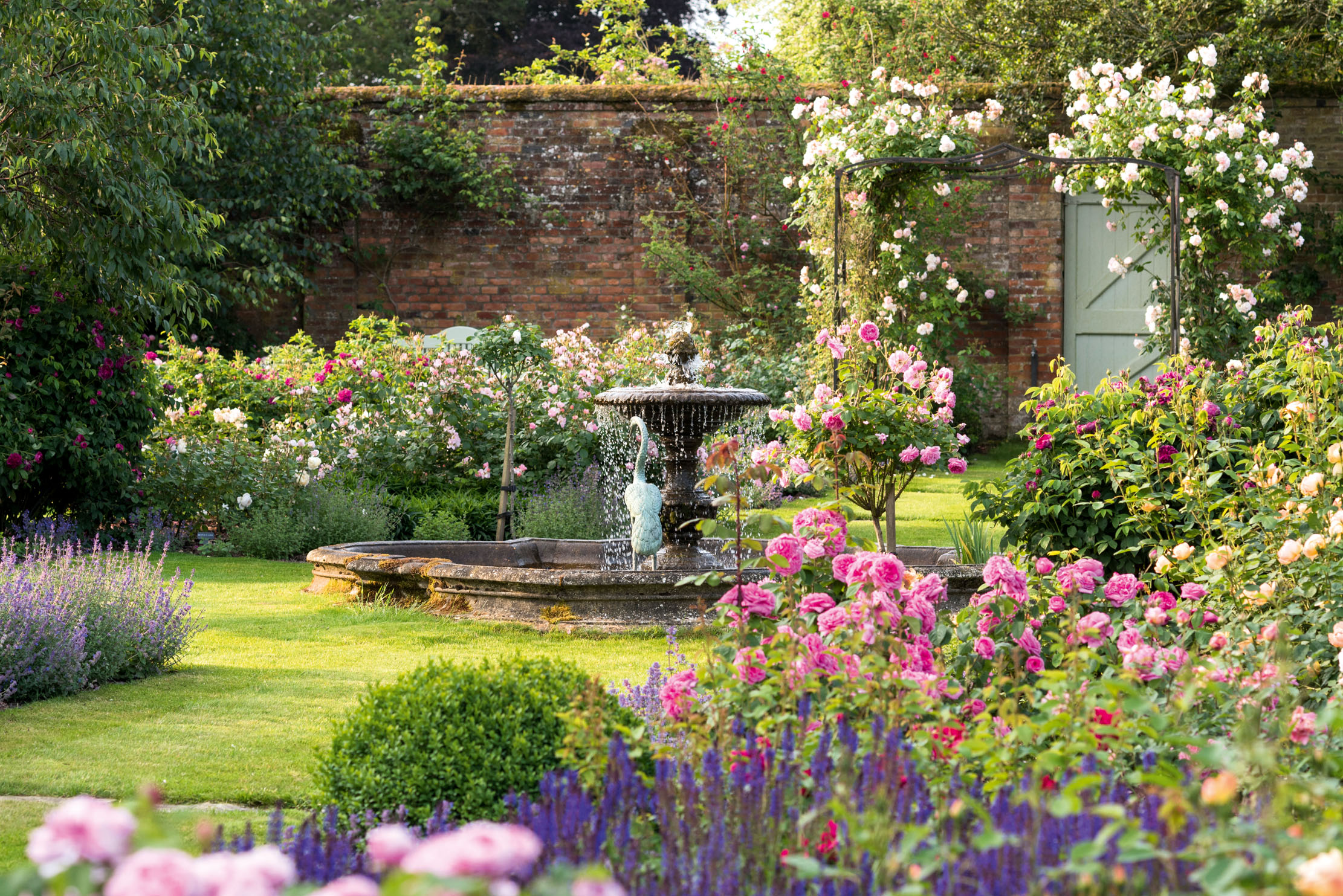 The gardens at Dummer House in Hampshire