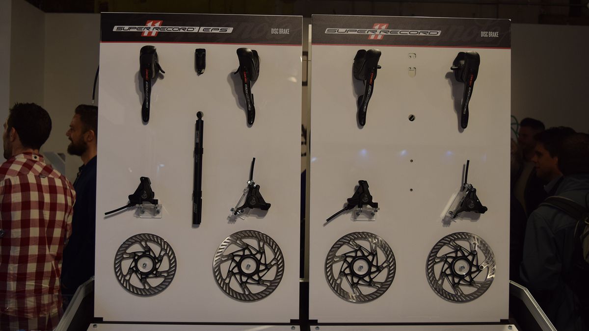 Campagnolo displayed their new disc groupsets