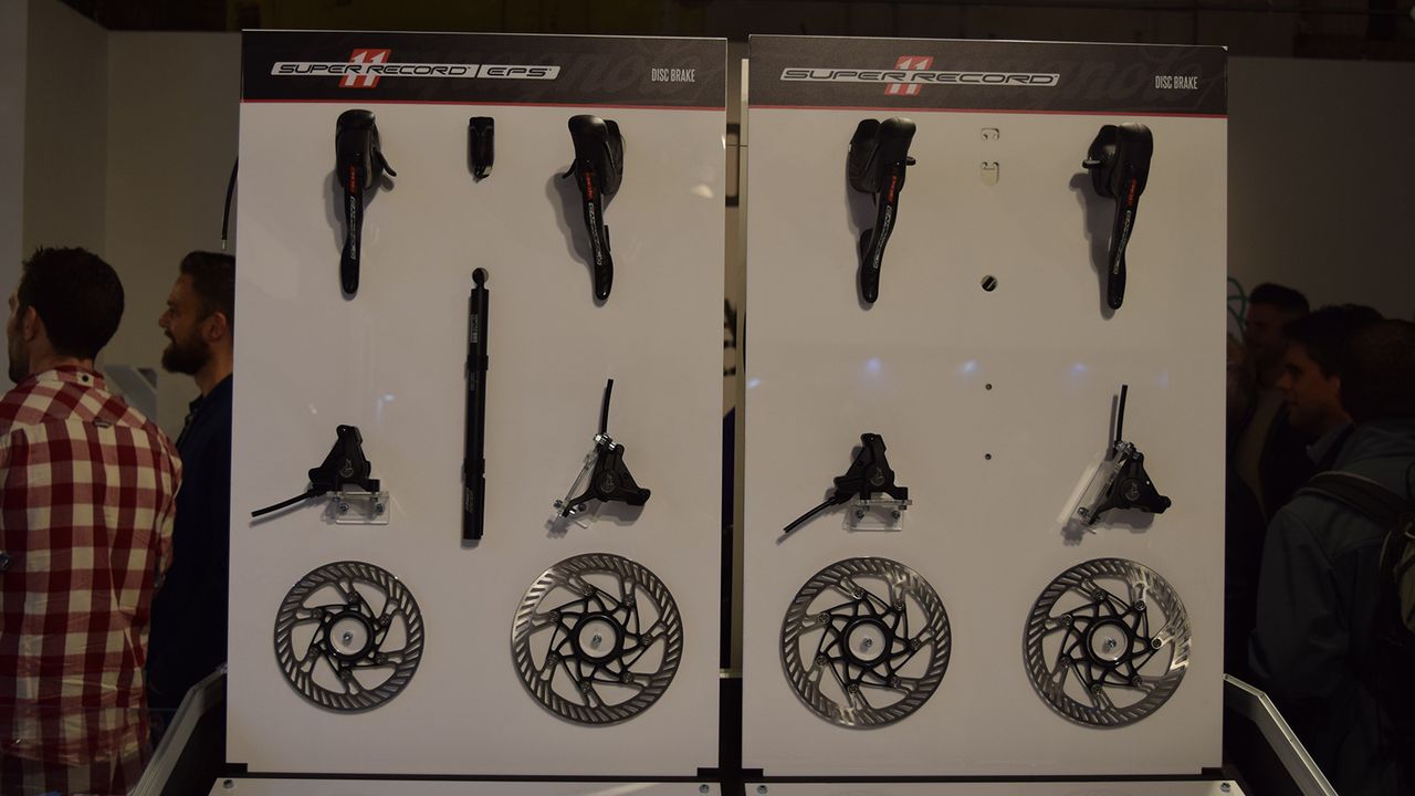 Campagnolo displayed their new disc groupsets
