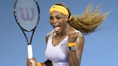 Serena Williams Celebrating