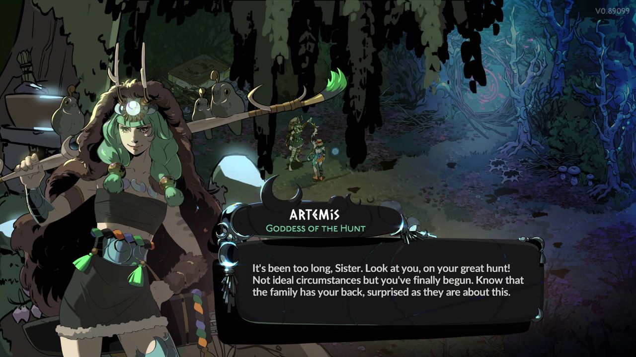 Hades 2 characters goddess Artemis