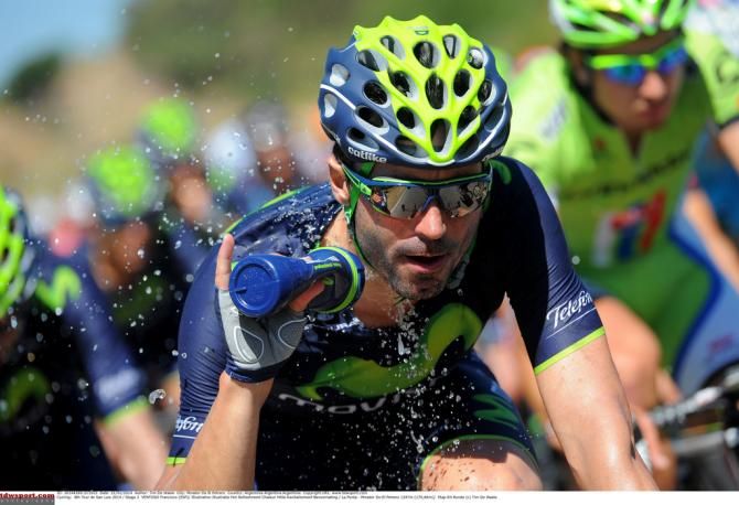 Francisco Ventoso grabs a drink