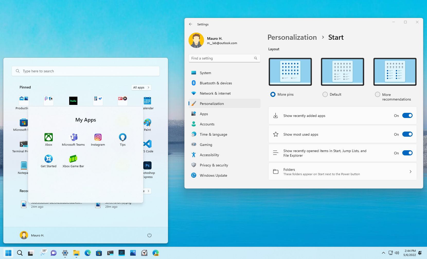 This is our first look at Windows 11 with brand new Start Menu